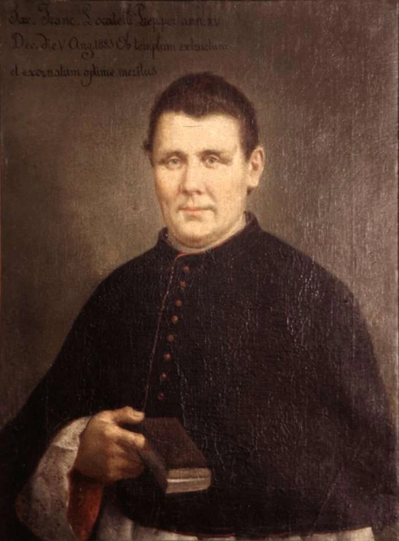 Ritratto del parroco Francesco Locatelli